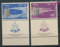 Israel 67-68 Mit Tab (kompl.Ausg.) Postfrisch 1952 Briefmarkenausstellung (10326306 - Nuevos (con Tab)