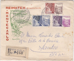 MONACO : Lettre En Recommandée De L' Exposition Postale Et Philatélique  REINATEX - Brieven En Documenten