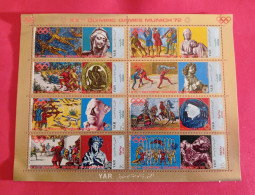 1972 Yemen Arab Republic - Miniatuursheet MNH - Summer 1972: Munich