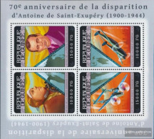 Guinea 10447-10450 Sheetlet (complete. Issue) Unmounted Mint / Never Hinged 2014 Antoine De Saint-Exupéry - Guinée (1958-...)