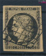Frankreich 3y Gelbes Papier Gestempelt 1849 Ceres (10301569 - 1849-1850 Cérès
