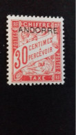 ANDORRE  TAXE N°3 ** - Unused Stamps