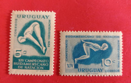 1958 Uruguay - Serie MNH - Natation