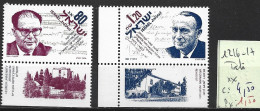 ISRAEL 1216-17 ** Côte 4.50 € - Unused Stamps (with Tabs)