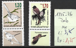 ISRAEL 1225-26 ** Côte 3.75 € - Unused Stamps (with Tabs)