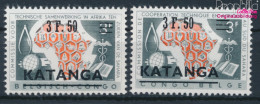 Katanga 50-51 (kompl.Ausg.) Postfrisch 1961 Aufdruckausgabe (10285382 - Katanga