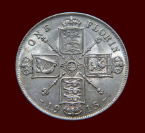 Great Britain George V 1915 Florin EF British Two Shillings - Otros & Sin Clasificación