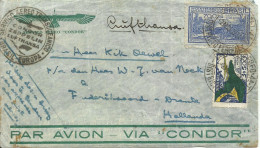 BRASIL,  CARTA CIRCULADA  VIA  AEREA A HOLANDA  EL  8/5/1934 - Lettres & Documents