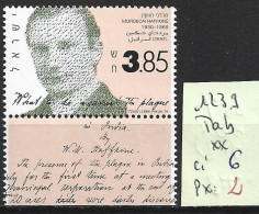 ISRAEL 1239 ** Côte 6 € - Unused Stamps (with Tabs)