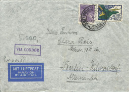 BRASIL,  CARTA  CIRCULADA  A ALEMANIA  MARCA  VIA CONDOR  EL 20/5/1937 - Storia Postale