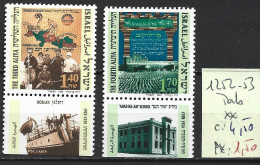 ISRAEL 1252-53 ** Côte 4.50 € - Unused Stamps (with Tabs)