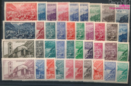 Andorra - Französische Post 103-141 (kompl.Ausg.) Postfrisch 1944 Landschaften (10285462 - Unused Stamps