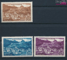 Andorra - Französische Post 161-163 (kompl.Ausg.) Postfrisch 1957 Landschaften (10285460 - Neufs