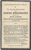 Doodsprentje  *  Demeulemeester Clemence (° Houtave 1848 / + Zandvoorde 1925) X Demonie Henri - Religion & Esotérisme