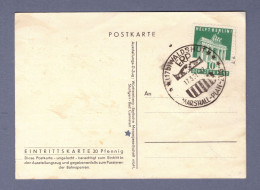 Bizone Bild SELTEN - Marshall-Plan-Zug Eintrittskarte/Postkarte -  SST Waldshut 17.3.51 (HTTNGR-014) - Covers & Documents