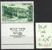 ISRAEL PA 11 Avec Tab ** Côte 1.25 € - Poste Aérienne