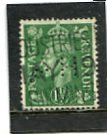 GREAT BRITAIN - 1951  1 1/2d   NEW COLOURS  PERFIN   HA   FINE USED - Perfins