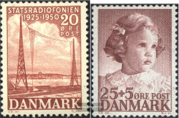 Denmark 321,322 (complete Issue) Volume 1950 Completeett Unmounted Mint / Never Hinged 1950 State Radio, Children's Fund - Ongebruikt