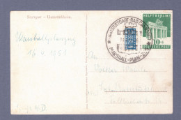 Bizone Bild Karte- SST Stuttgart-Bad Cannstatt - Marshall-Plan-Zug 16.4.51 (HTTNGR-015) - Covers & Documents