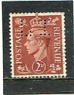 GREAT BRITAIN - 1951  1 1/2d   NEW COLOURS  PERFIN   JI   FINE USED - Perfins