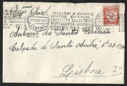 Letter With Pennant 'Visit The Great Portuguese Industrial Exhibition, Lisbon' 1932. Caravela.Visitai Exposição Indústri - Portugal