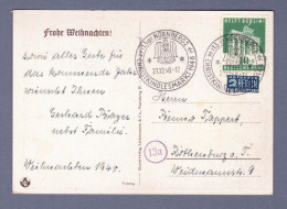 Bizone Bild Postkarte- SST Nürnberg Christkindlesmarkt 21.12.48 (HTTNGR-016) - Covers & Documents