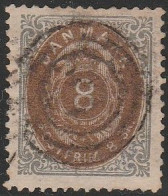 457 - Denmark Danimarca 1870-71 - 9 S. Grigio E Bruno, N. 19. Cat. € 100,00. - Used Stamps