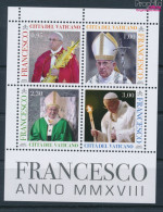 Vatikanstadt Block55 (kompl.Ausg.) Postfrisch 2018 Papst Franziskus (10326161 - Nuevos