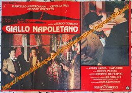 B255> Fotobusta Cinema Film < Giallo Napoletano > Marcello Mastroianni Ornella Muti Renato Pozzetto - Affiches & Posters