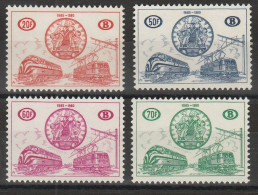 452 Belgio Belgium 1960 - Pacchi Postali - Locomotive, N. 369/72. Cat. € 200,00.  MNH - Nuovi