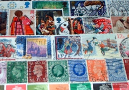 United Kingdom 200 Different Stamps - Collections