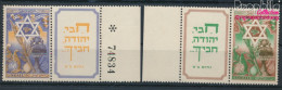 Israel 39-40 Mit Tab (kompl.Ausg.) Postfrisch 1950 Jüdische Festtage (10326316 - Nuevos (con Tab)