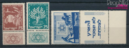 Israel 59-61 Mit Tab (kompl.Ausg.) Postfrisch 1951 Jüdischer Nationalfonds (10326308 - Nuevos (con Tab)