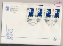 Israel 1016-1023 Mit Tab (kompl.Ausg.) FDC 1986 Freimarken: Theodor Herzl (10331652 - FDC