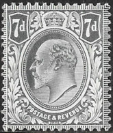 KEVII SG 249 7d GREY BLACK Unmounted Mint - Nuovi