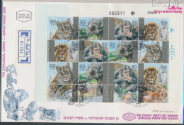 Israel 1240-1243 Kleinbogen (kompl.Ausg.) FDC 1992 Tiere Im Zoo (10331637 - FDC