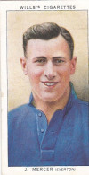 35 Joe Mercer, Everton FC  - Wills Cigarette Card - Association Footballers, 1935 - Original Card - Sport - Wills