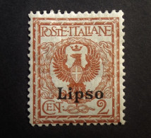 Italia - Italy - Italie  LIPSO - 1912 -  Greece Aegean Islands Egeo Lipso 2 C  LIPSO SASSONE N°1 - Ägäis (Caso)