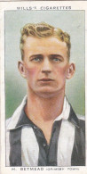 7 Harry Betmead, Grimsby Town FC  - Wills Cigarette Card - Association Footballers, 1935 - Original Card - Sport - Wills