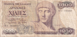 Grece GREECE Billet 1000 DRACHMAI 1987 P202 APOLLO BON ETAT - Grèce