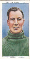 49 Vic Woodley Chelsea FC  - Wills Cigarette Card - Association Footballers, 1935 - Original Card - Sport - Wills