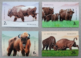 ROMANIA 2024 FAUNA Animals. World Nature Reservation's Day BULLS BISONS - Fine Set MNH - Ongebruikt