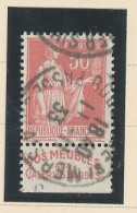 BANDE PUB -N°283  PAIX TYPE I 50c ROUGE -Obl  - PUB BARBÈS (MAURY 176) - Used Stamps