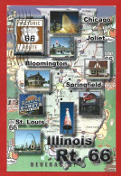 Saint Louis Springfield Bloomington Joliet Chicago (Illinois) Route 66 Ariston Sonrise Donuts Coffee Bar 2scans 2014 - Other & Unclassified