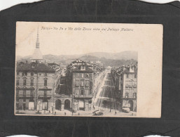 126678            Italia,      Torino,   Via  Po  E  Via  Della  Zecca  Dal  Palazzo  Madama,   NV - Mehransichten, Panoramakarten