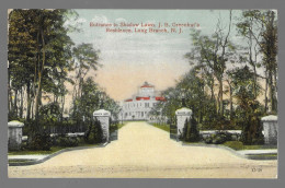 Entrance To Shadow Lauwn, J.B. Greenhut's Résidence, Long Branch, New Jersey (A20p9) - Autres & Non Classés