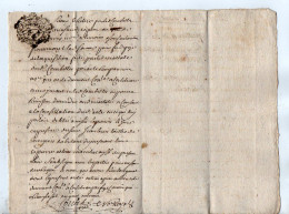 VP22.958 - Cachet De Généralité De MONTAUBAN - Acte De 1752 - Quittance - - Algemene Zegels