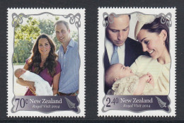 New Zealand 2014 - Royal Visit - MNH ** - Unused Stamps