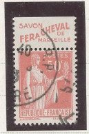 BANDE PUB -N°283  PAIX TYPE I -50c ROUGE -Obl  - PUB -FER A CHEVAL  (MAURY 181) - Used Stamps