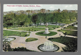 Panorama Of Public Garden, Boston, Massachusetts (A20p10) - Boston